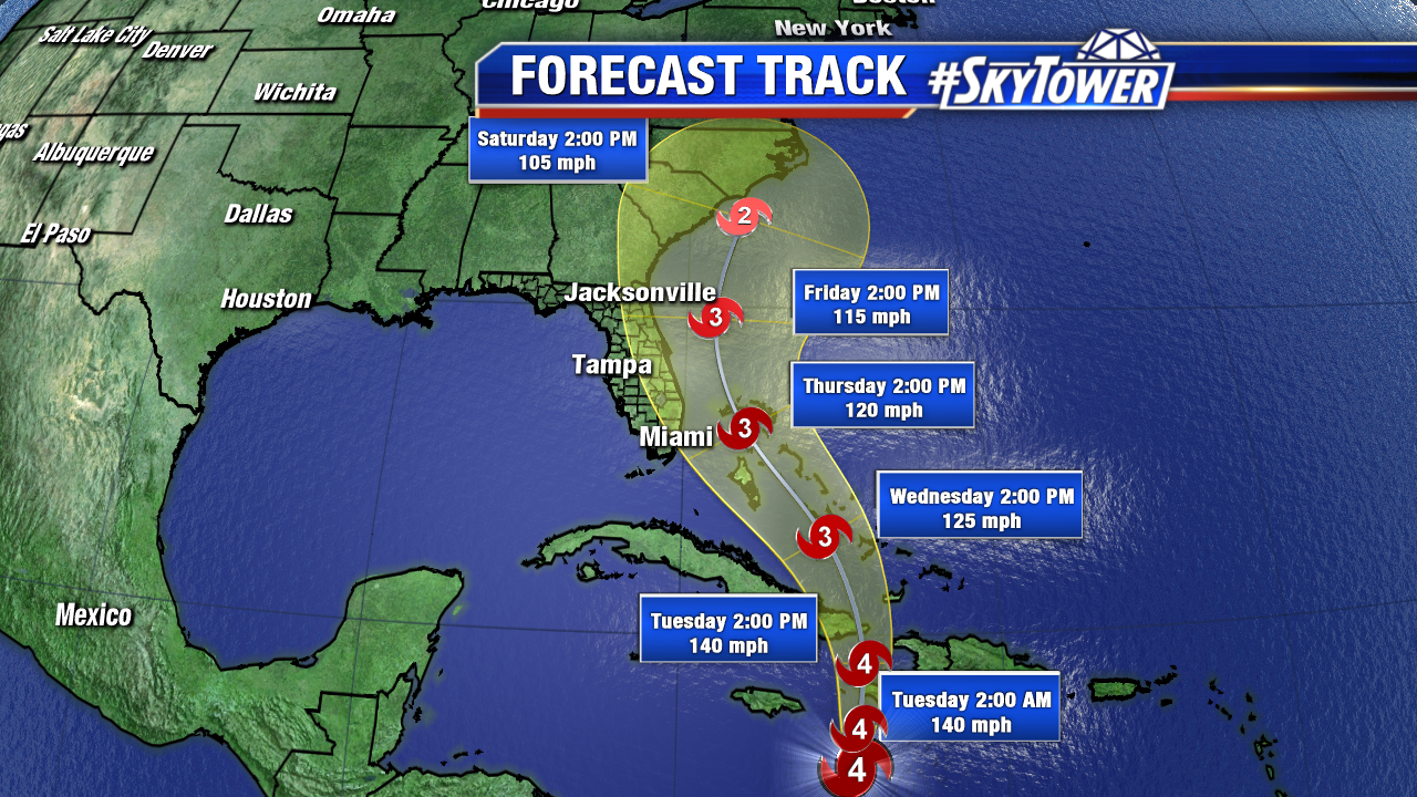 Hurricane Warning Issued for the Turks & Caicos Islands