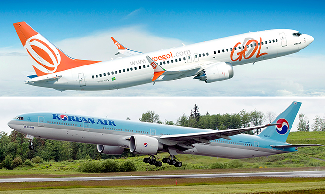 Korean Air, GOL Announce Codeshare Agreement