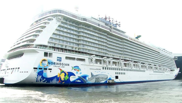 Norwegian Escape Floated Out Ahead of Launch