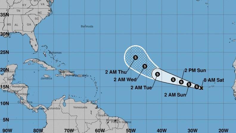 Tropical Storm Florence Forms in the Atlantic Ocean