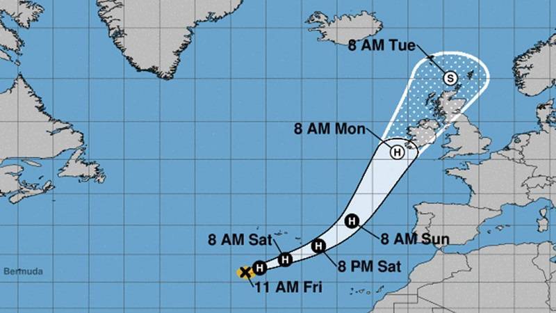 Ireland Braces for Hurricane Ophelia
