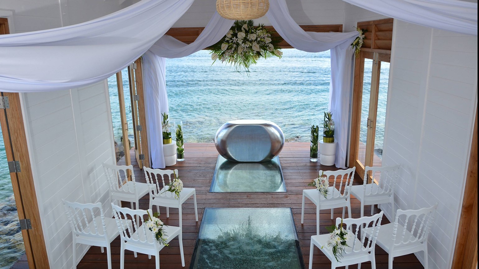 Overwater Serenity Wedding Chapel Unveiled by Sandals in St Lucia