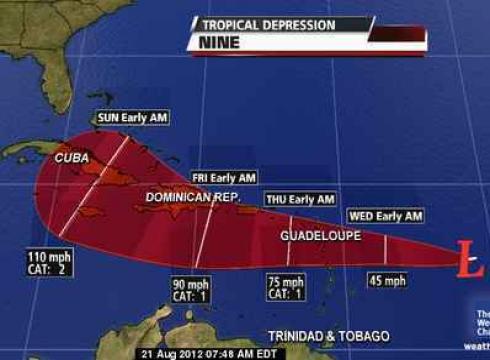 Tropical Storm Isaac Forms in Atlantic, Likely to Become Hurricane