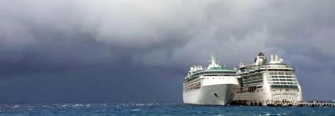 cruise lines storms Caribbean