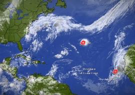 Fay and Gonzalo torpical storms