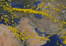 Iran airspace shutdown