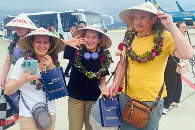 Russian tourists in Vietnam